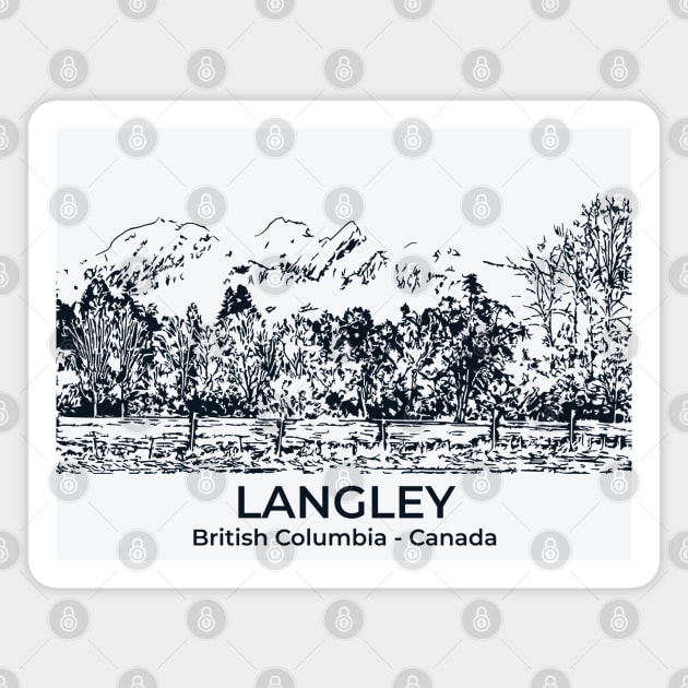 Langley - British Columbia Magnet by Lakeric